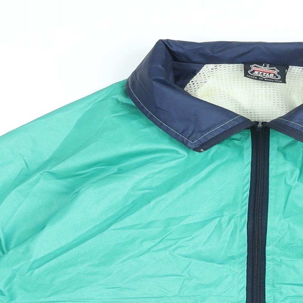 Stylo Matchmakers Mens Green Jacket Coat Size L Zip