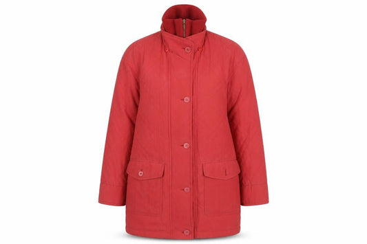 Dannimac Womens Red Overcoat Coat Size M Zip
