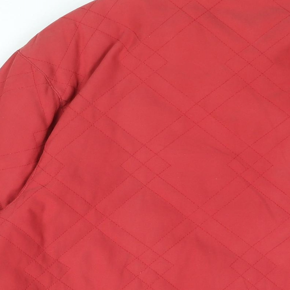 Dannimac Womens Red Overcoat Coat Size M Zip