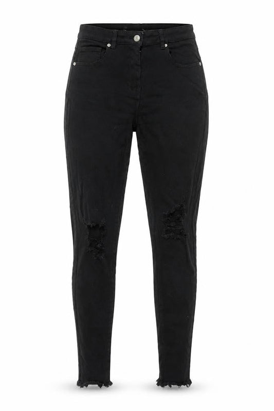 Parisian Womens Black Cotton Skinny Jeans Size 10 L29 in Regular Zip