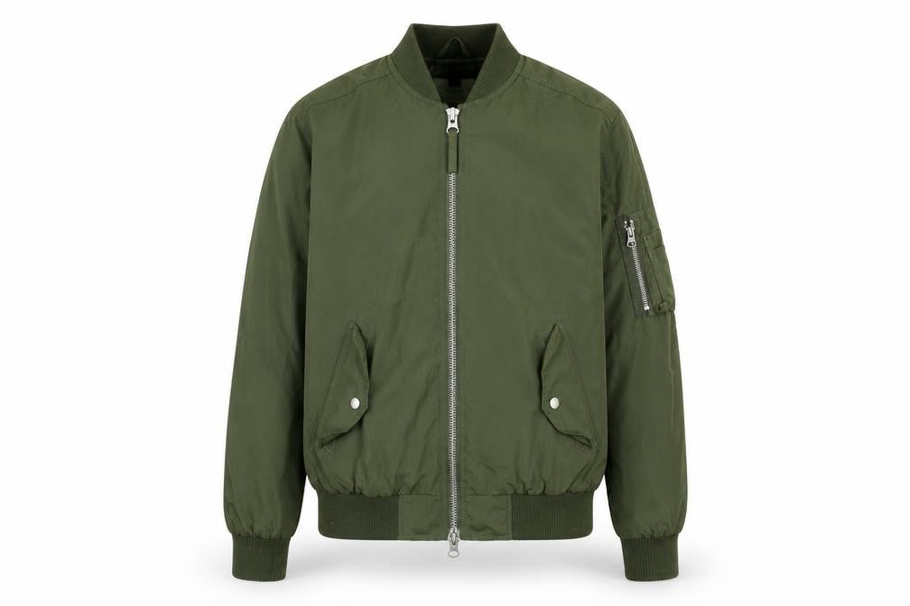 Topman Mens Green Bomber Jacket Jacket Size XS Zip