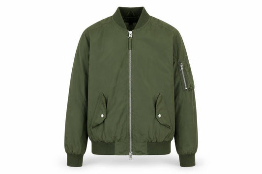 Topman Mens Green Bomber Jacket Jacket Size XS Zip