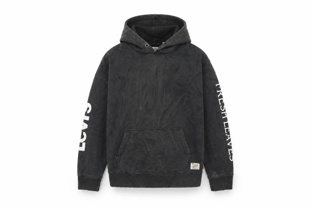 Levi's Mens Black Geometric Cotton Pullover Hoodie Size M