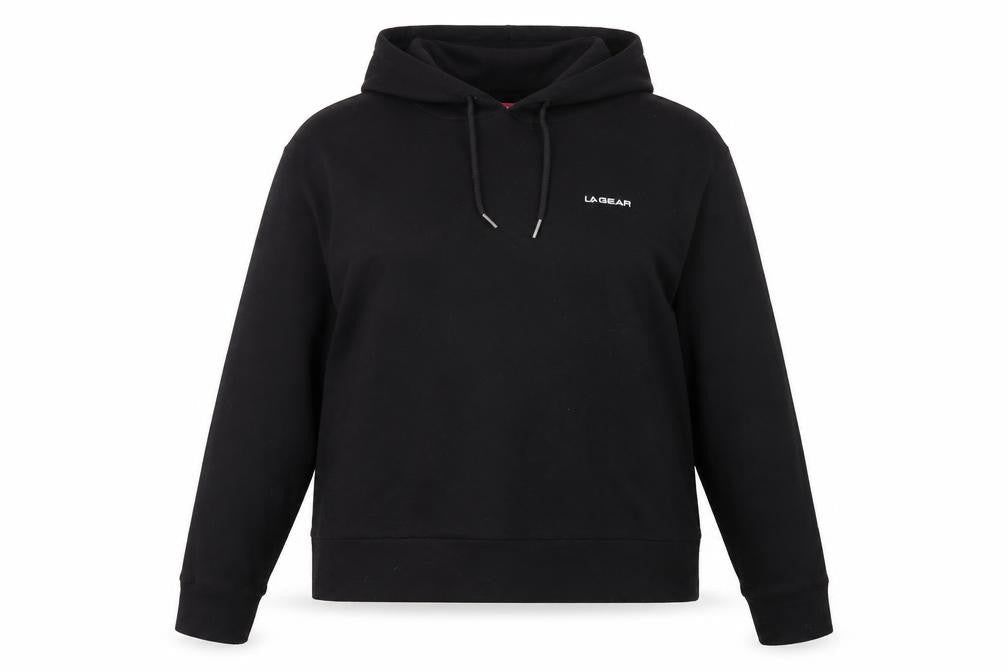 LA Gear Womens Black Polyester Pullover Hoodie Size 16 Pullover