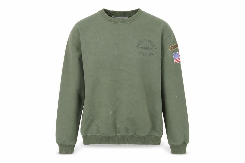 Topshop Womens Green Cotton Pullover Sweatshirt Size S Pullover