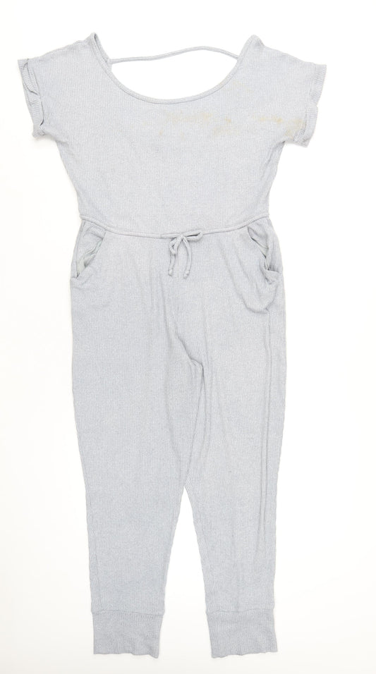 Gilly Hicks Womens Grey Polyester Jumpsuit One-Piece Size S L29 in Pullover