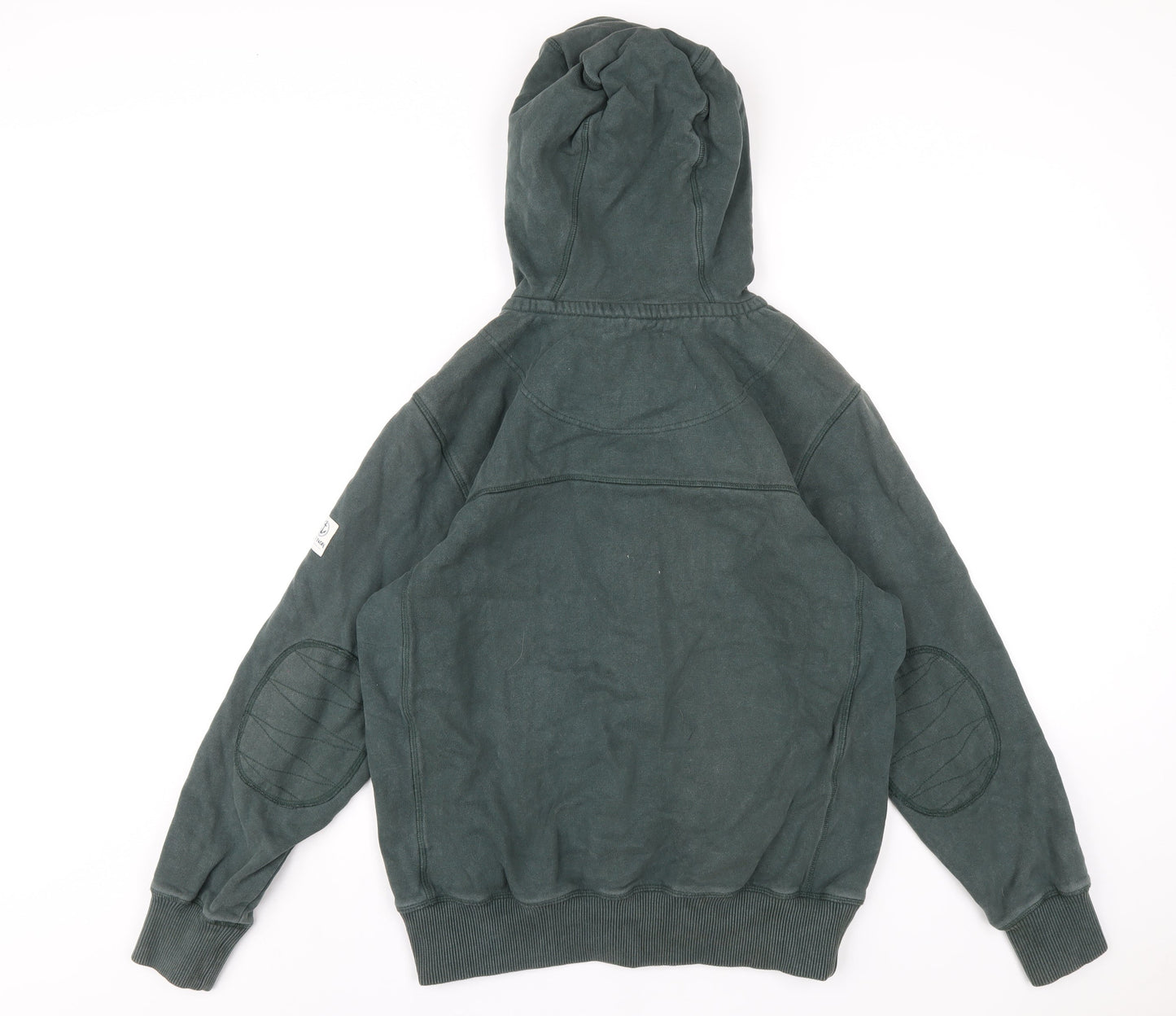 Lazy Jacks Mens Green Cotton Full Zip Hoodie Size S