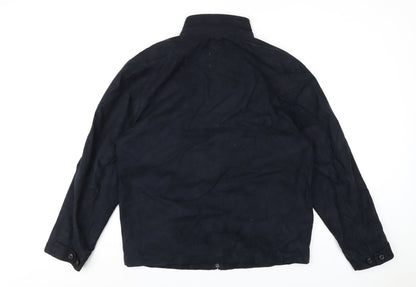 Eres Mens Blue Jacket Coat Size L Zip