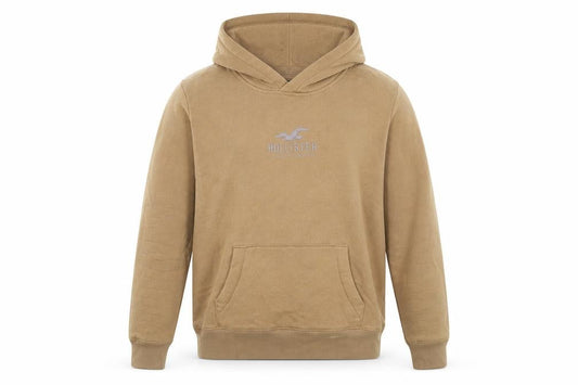 Hollister Mens Brown Cotton Pullover Hoodie Size XS