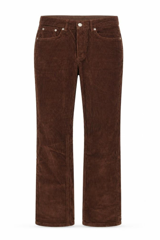 ASOS Womens Brown Cotton Trousers Size 26 in L32 in Regular Button