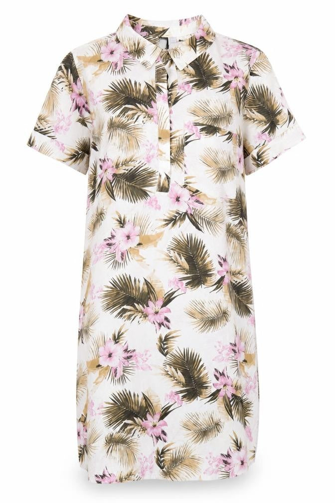 KUT from the Kloth Womens Multicoloured Floral Lyocell Shirt Dress Size M Collared Pullover