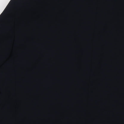 Brand and care label for Autograph men’s blue wool jacket suit jacket, size 42, regular