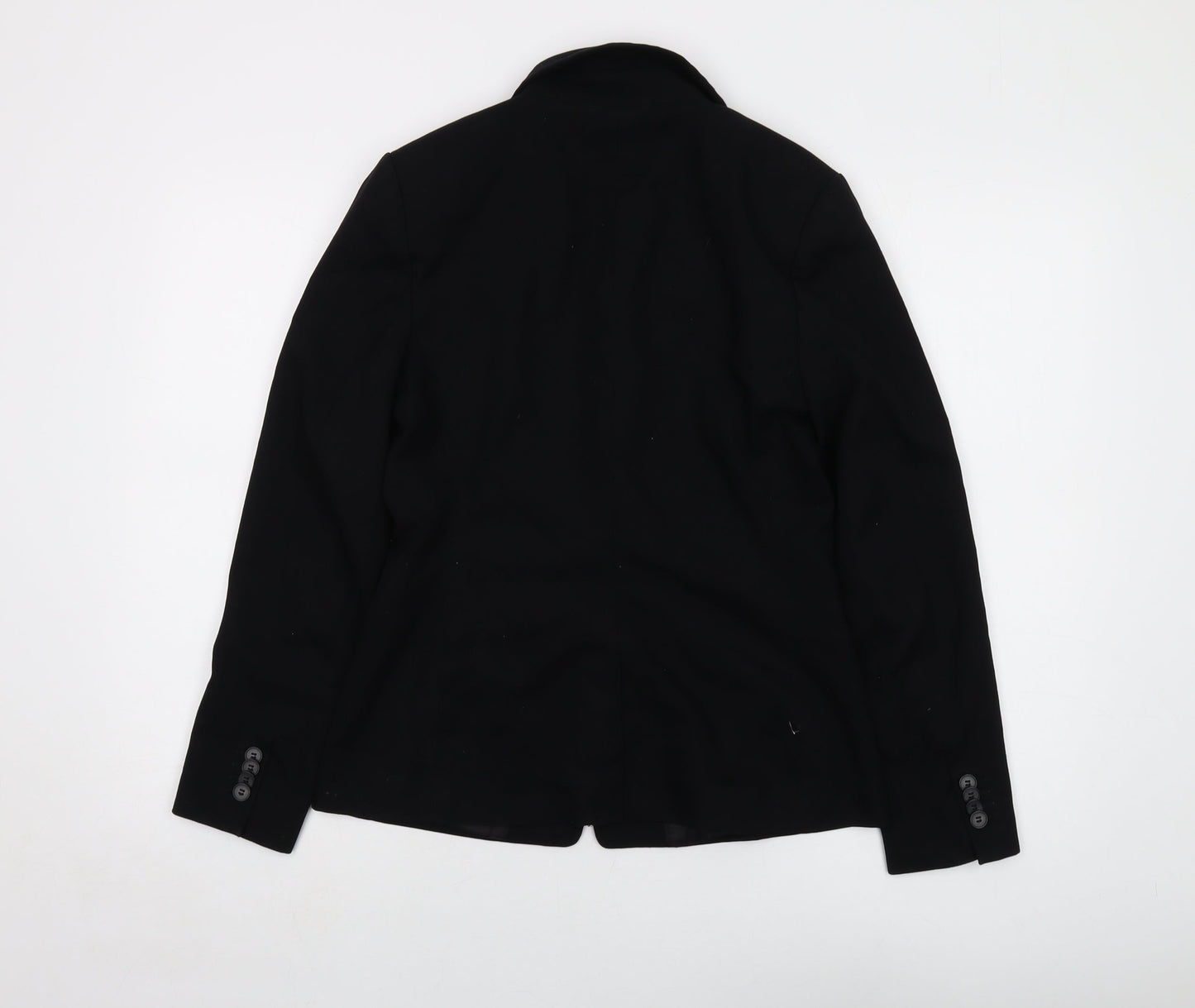 H&M Womens Black Jacket Size 10 Button
