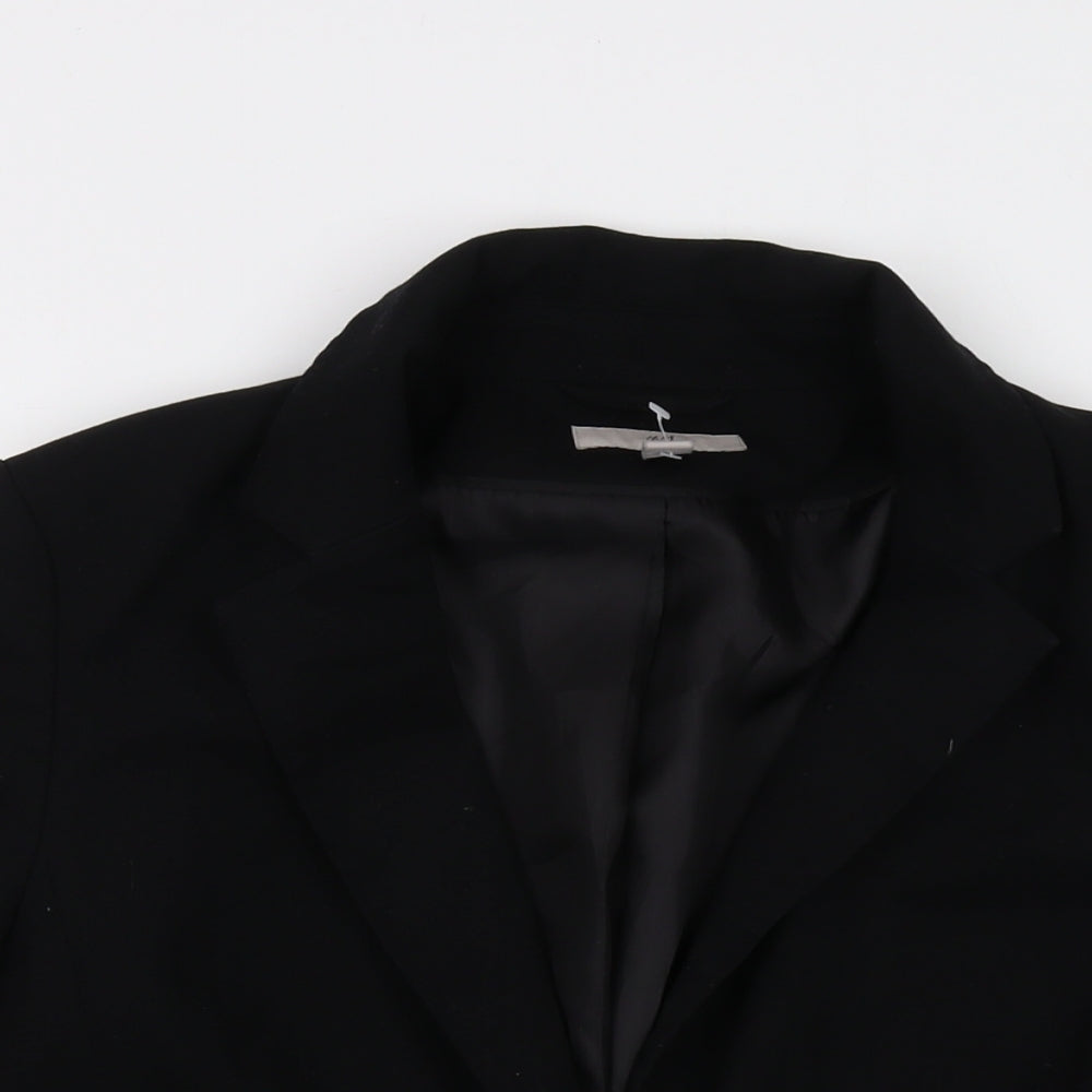 H&M Womens Black Jacket Size 10 Button