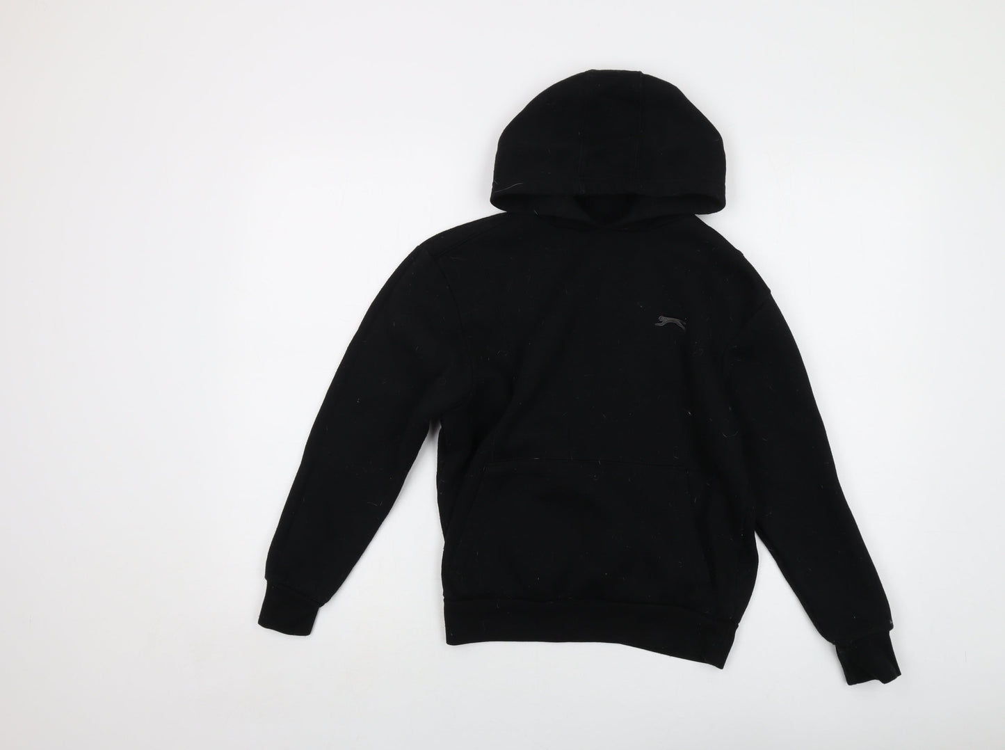 Slazenger Boys Black Polyester Pullover Hoodie Size 11-12 Years Pullover