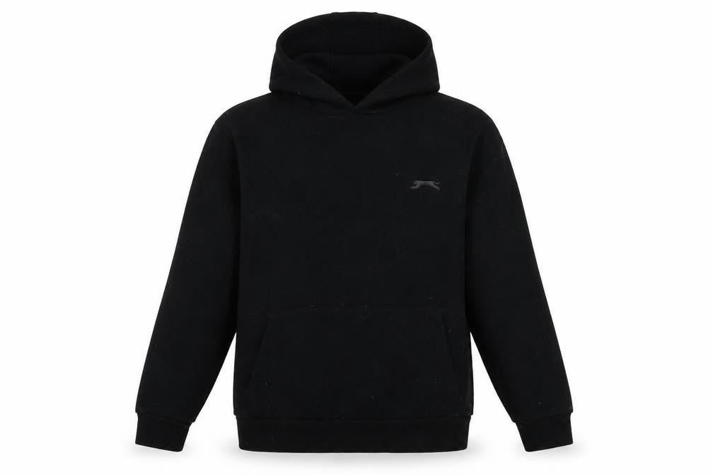 Slazenger Boys Black Polyester Pullover Hoodie Size 11-12 Years Pullover