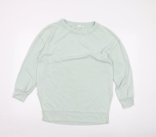 Gapo Womens Green Cotton Pullover Sweatshirt Size M Pullover