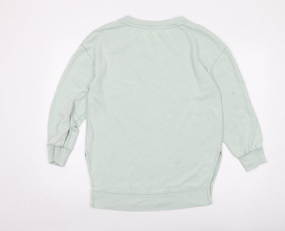 Gapo Womens Green Cotton Pullover Sweatshirt Size M Pullover