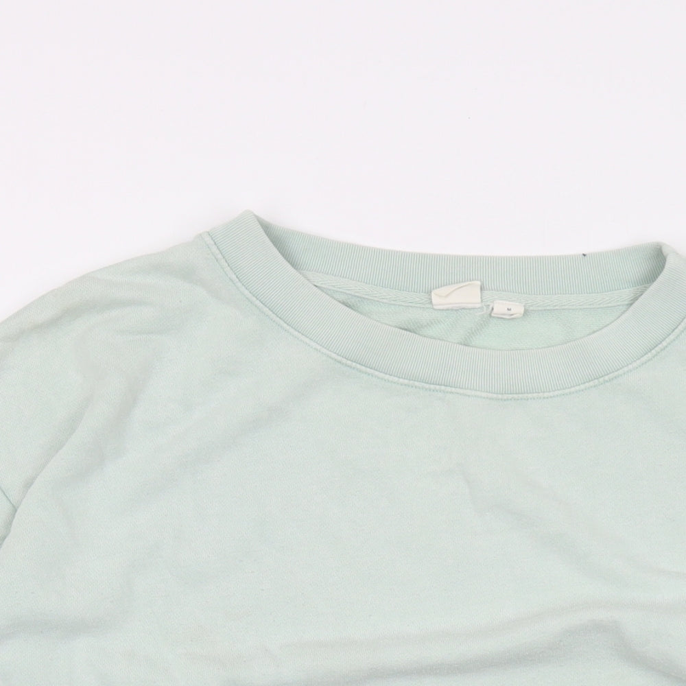 Gapo Womens Green Cotton Pullover Sweatshirt Size M Pullover