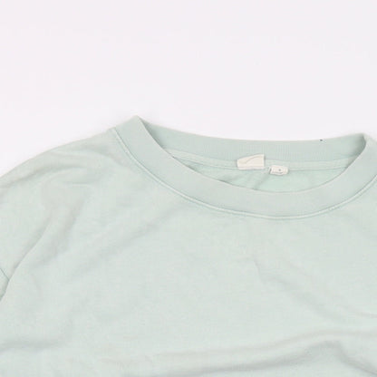 Gapo Womens Green Cotton Pullover Sweatshirt Size M Pullover