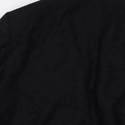 Marks & Spencer Womens Black Jacket Size 12 Button