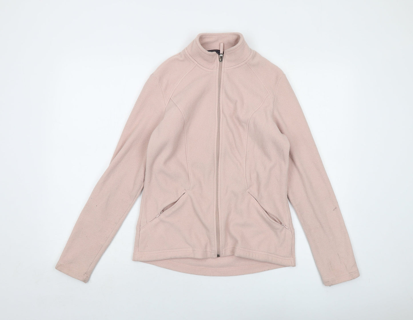 Marks and Spencer Womens Pink Jacket Size 10 Zip