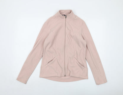 Marks & Spencer Womens Pink Jacket Size 10 Zip