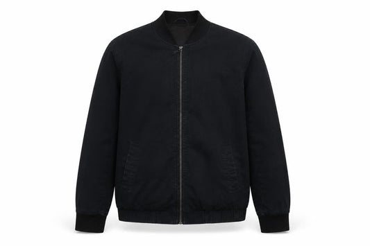 River Island Mens Black Bomber Jacket Jacket Size M Zip