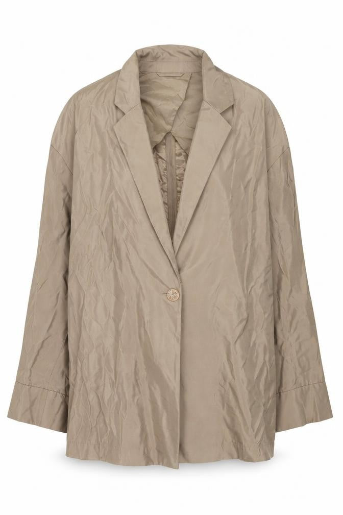 H&M Womens Beige Jacket Size S Button