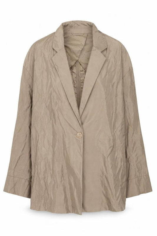 H&M Womens Beige Jacket Size S Button