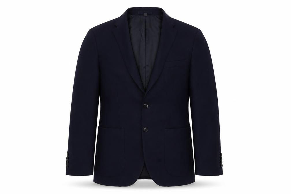 Marks & Spencer Mens Blue Polyamide Jacket Suit Jacket Size 38 Regular