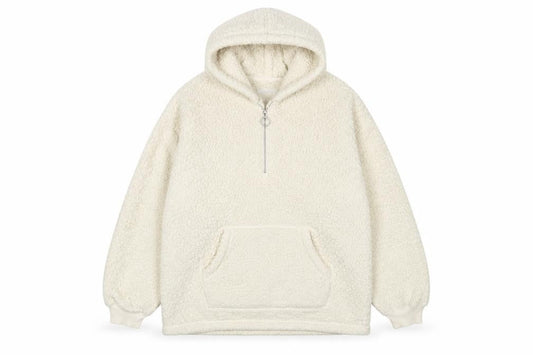 Hollister Womens Beige Polyester Pullover Hoodie Size S Zip