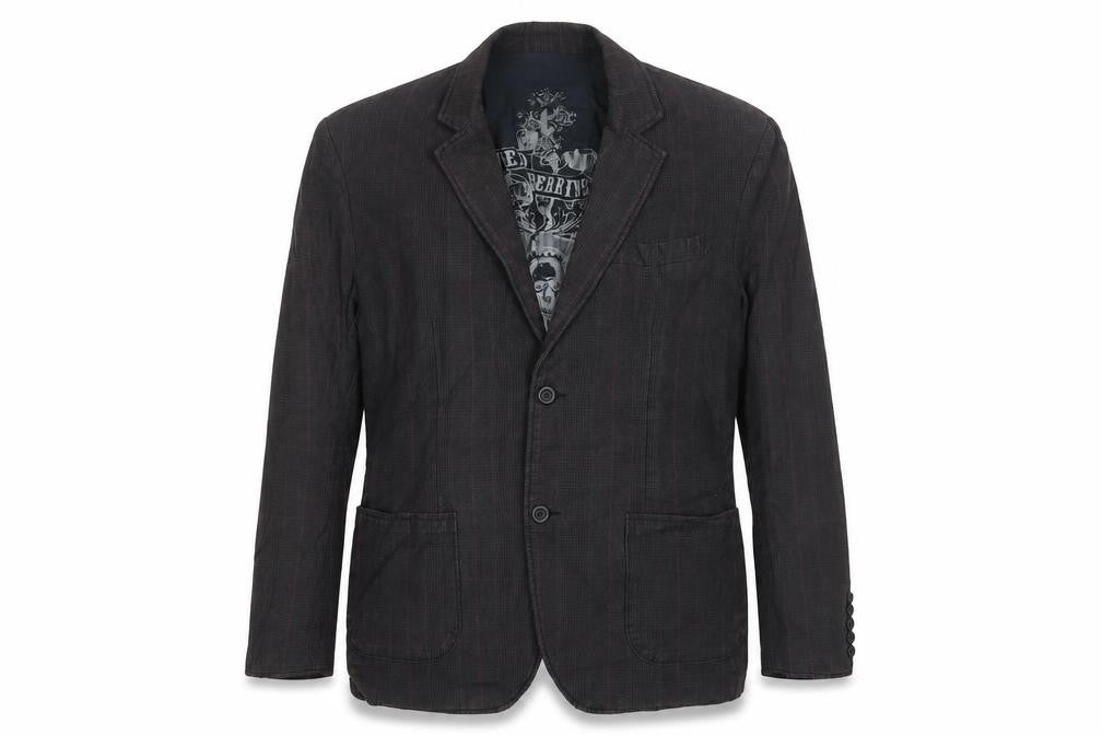 Debenhams Mens Brown Plaid Jacket Blazer Size L Button