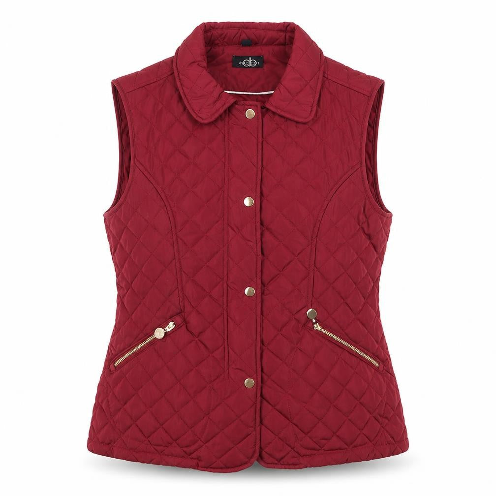 David Barry Womens Pink Gilet Jacket Size 14 Zip - Zip Pockets