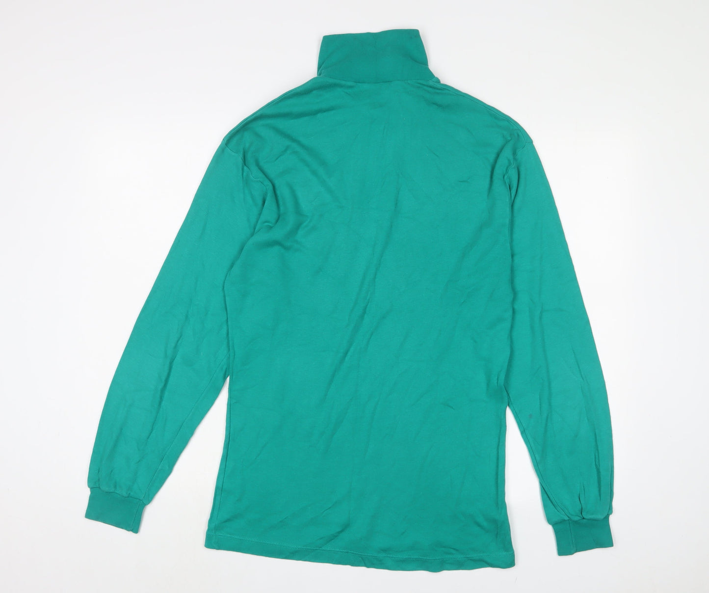 St Michael Mens Green Cotton Pullover Sweatshirt Size M