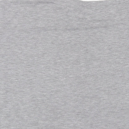 Preloved Disney Womens Grey Polyester Cropped T-Shirt Size 20 Collared - Minnie Mouse - Label