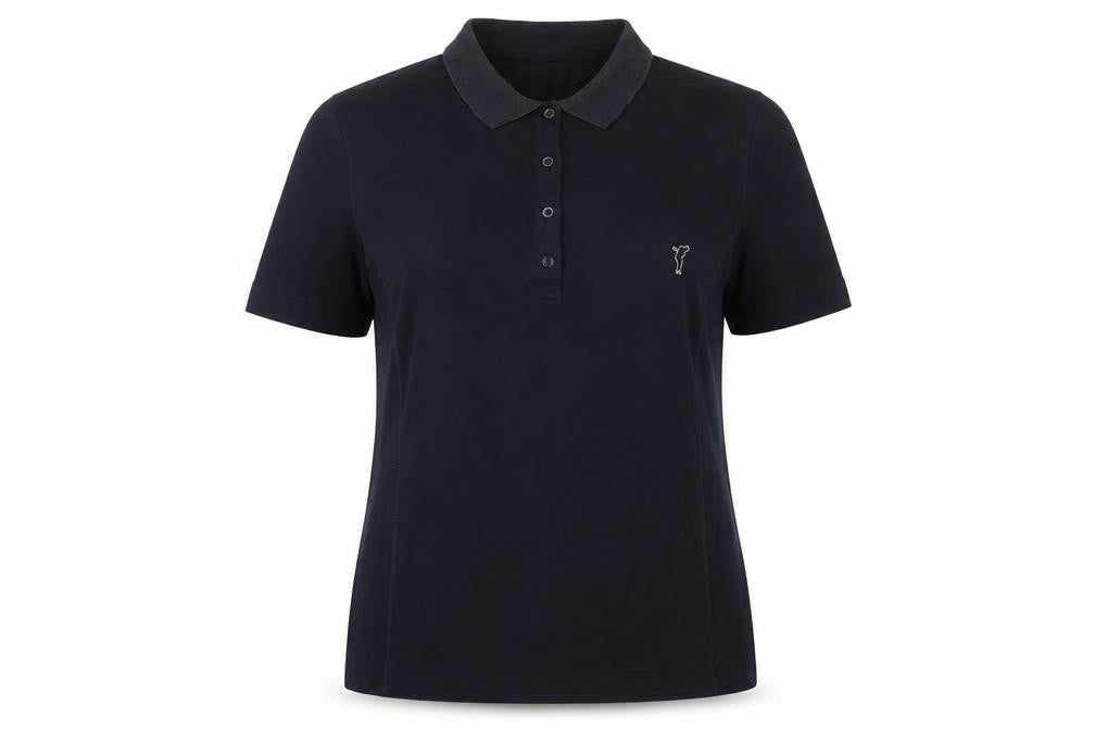 GOLFINO Womens Blue Cotton Basic Polo Size 16 Collared - Embroidered