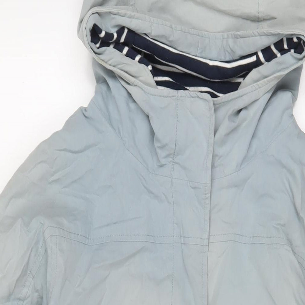 Rain Womens Blue Jacket Coat Size 14 Zip