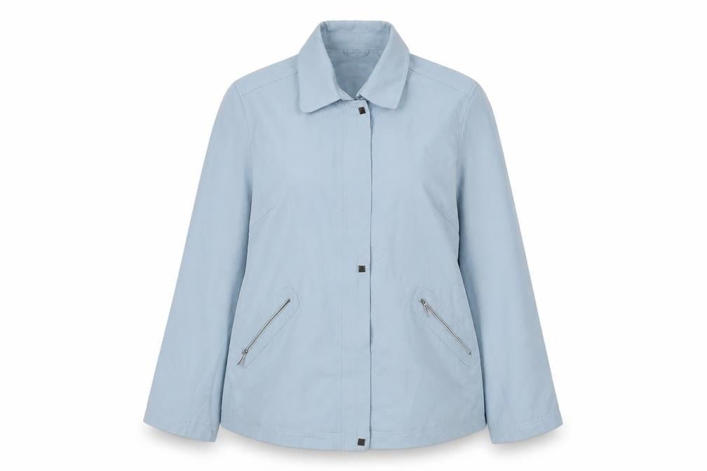 Katherine Hamnett Womens Blue Jacket Size 18 Zip