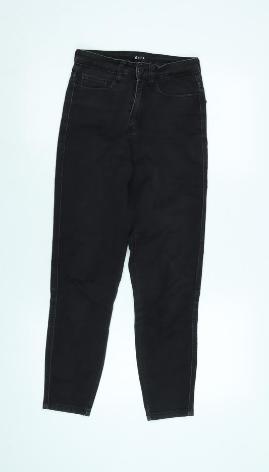 Otto Womens Black Cotton Blend Tapered Jeans Size 22 in L26 in Regular Zip