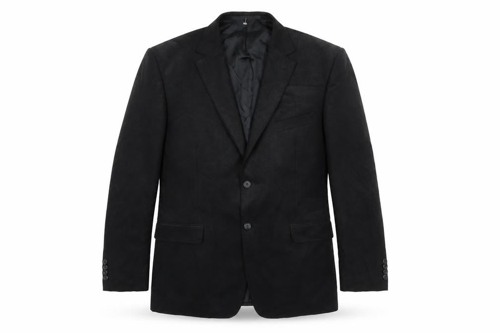 Marks & Spencer Mens Black Polyester Jacket Blazer Size 42 Regular