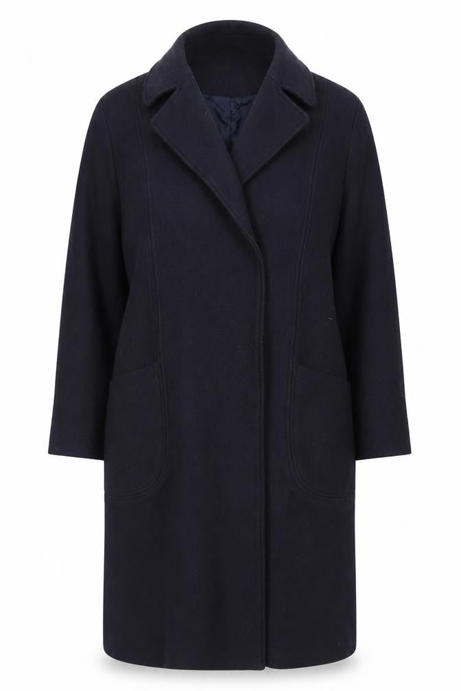 & Other Stories Womens Black Overcoat Coat Size 6 Button