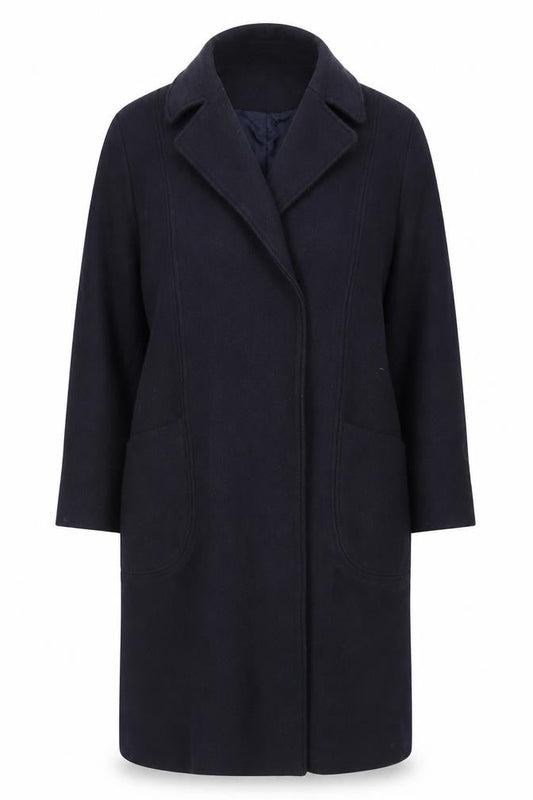 & Other Stories Womens Black Overcoat Coat Size 6 Button
