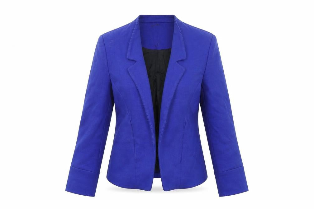 Topshop Womens Blue Jacket Blazer Size 8