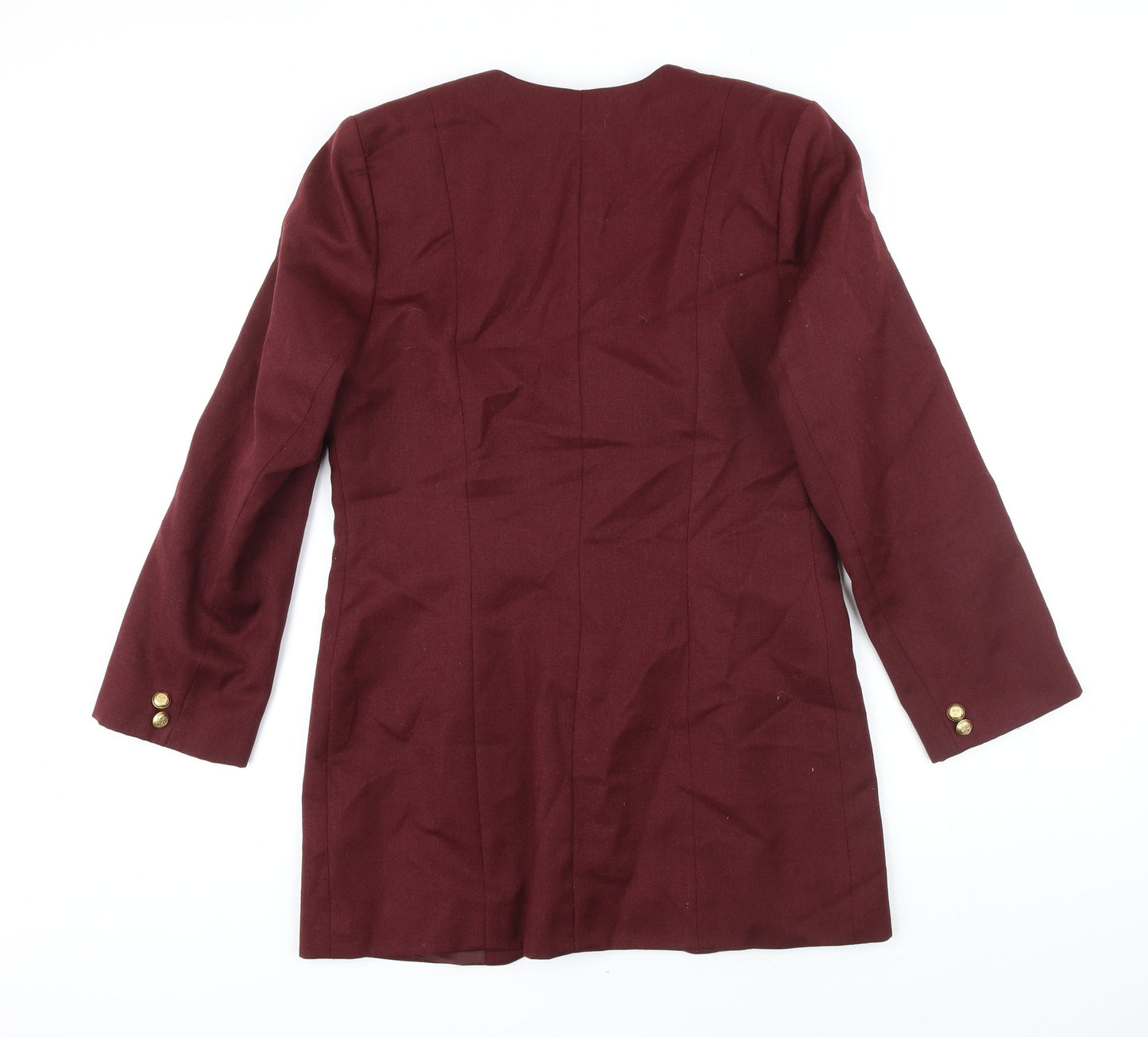 St Bernard Womens Red Jacket Blazer Size 10 Button