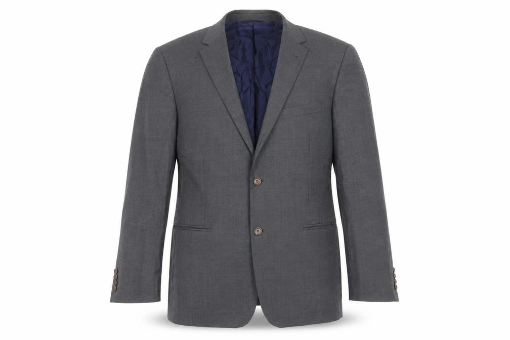 Brooks Brothers Mens Grey Wool Jacket Blazer Size 48 Regular