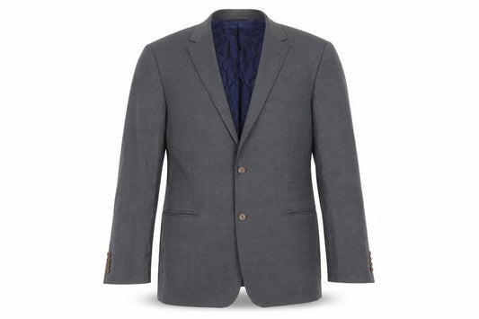 Brooks Brothers Mens Grey Wool Jacket Blazer Size 48 Regular