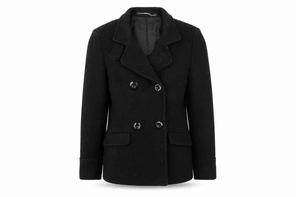Florence & Fred Womens Black Jacket Coat Size 12 Button