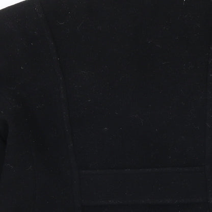 F&F Womens Black Jacket Coat Size 12 Button