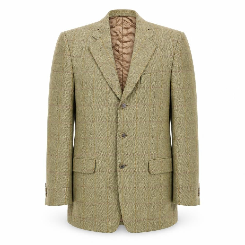 Marks & Spencer Mens Brown Striped Wool Jacket Blazer Size 40 Regular